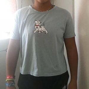 Dalmatian Puppy Blue T-shirt